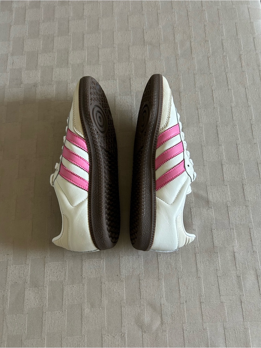 Adidas Samba OG Lucid Pink Sneakers - Cloud White/Rose Pink - Picture 9 of 15